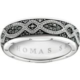 Thomas Sabo - Unisex Ring - Zilver - Zirconia - Zwart