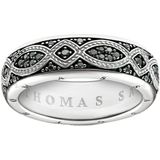 Thomas Sabo - Unisex Ring - Zilver - Zirconia - Zwart