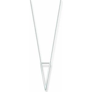 Thomas Sabo, Accessoires, Dames, Grijs, ONE Size, Damesketting met hanger 925 zilver diamant