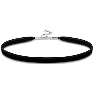 Thomas Sabo KE1728-331-11-L36v Choker Halsketting voor dames zwart fluweel 925 sterling zilver