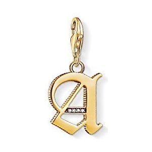 Thomas Sabo Bedelhanger voor dames A letter goud Charm Club 925 sterling zilver 1607-414-39