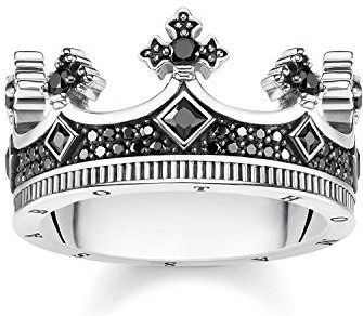 Thomas Sabo - Unisex Ring - Zilver - Zirconia - Zwart