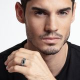 Thomas Sabo - Unisex Ring - Zilver - Met Zwarte Edelsteen
