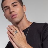 Thomas Sabo - Unisex Ring - Zilver - Zirconia - Zwart