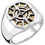 Ring - Geel Goud - Zilver - Zirconia - Geel Goud Verguld