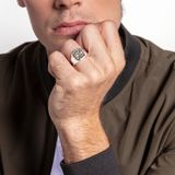 Ring - Geel Goud - Zilver - Zirconia - Geel Goud Verguld