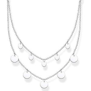 Thomas Sabo Damesketting met munten zilver 925 sterling zilver, lengte 40-45 cm