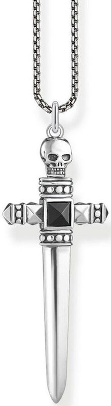 Thomas Sabo - Halsketting - Zwart - Gerecycled Zilver - Agaat