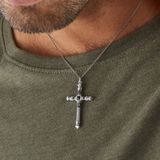 Thomas Sabo - Kreuz Kette - Zwart - 925 Sterling Zilver