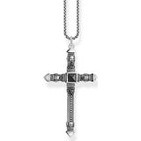 Thomas Sabo - Kreuz Kette - Zwart - 925 Sterling Zilver