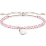 THOMAS SABO Armband »rosa Perlen mit Herz, roségold, A1985-813-9-L20V, A1985-893-9-L20V«, mit Rosenquarz oder Jaspis