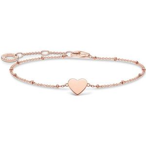 Thomas Sabo - Armband Hart - Roségoud - 925 Sterling Zilver - Lengte 16-19 cm