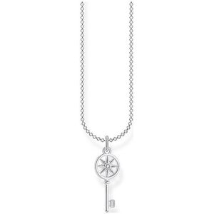 Thomas Sabo Dames halsketting sleutel met ster 925 sterling zilver, 38-45 cm lengte