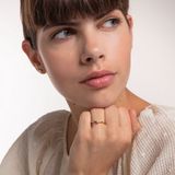 Thomas Sabo - Ring - Wit - Zilver - Geel Goud Verguld - Zirkoon