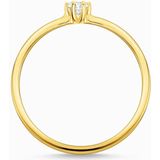 Thomas Sabo - Ring - Wit - Zilver - Geel Goud Verguld - Zirkoon