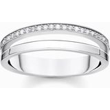 Thomas Sabo - Ring - Wit - Zilver - Zirkoon - Legering 925