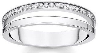 Thomas Sabo - Ring - Wit - Zilver - Zirkoon - Legering 925