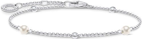 Thomas Sabo - Charming - Armband - Zilverkleurig - 925 Sterling Zilver - Witte Stenen