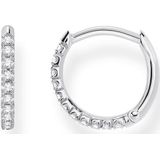 THOMAS SABO Single-Creole »farbige oder weiße Steine, CR659-051-14, CR659-414-14, CR659-488-7«, mit Glas-Keramik Stein, Korund (synth.), Zirkonia (synth.)