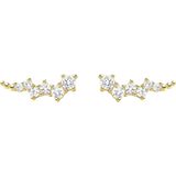 Thomas Sabo - Oorbellen - Goud - 925 Sterling Zilver - Met Witte Stenen