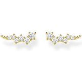 Thomas Sabo - Oorbellen - Goud - 925 Sterling Zilver - Met Witte Stenen