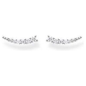 Thomas Sabo Dames-Oorhanger 925 Zilver Kleur steen One Size Zilver 32017847