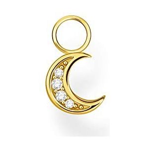 Thomas Sabo Dames-oorbel hanger maangoud, 925 sterling zilver