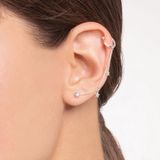 Thomas Sabo - Enkele Oorknopjes - Wit - 925 Sterling Zilver