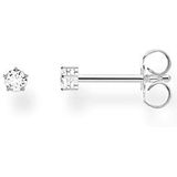 Thomas Sabo - Enkele Oorknopjes - Wit - 925 Sterling Zilver