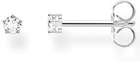 Thomas Sabo - Enkele Oorknopjes - Wit - 925 Sterling Zilver