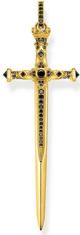 Thomas Sabo - Hanger - Geel Goud - Zilver - Zirconia - 25 mm