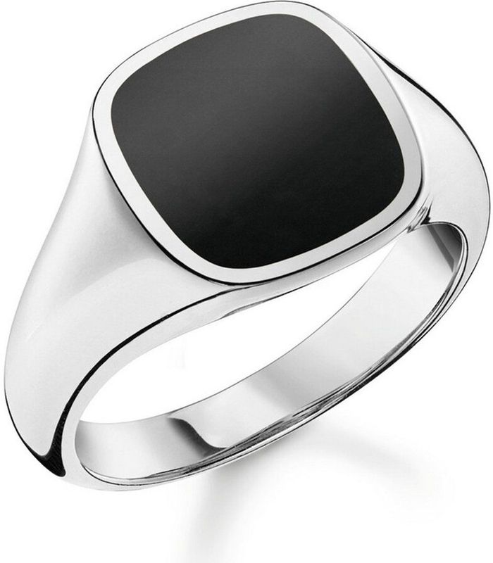 Ring - Zilver - Zwarte Edelsteen - Zilver