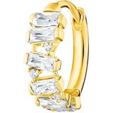 Thomas Sabo Dames-Enkel Oorbellen 925 Zilver Kleur Steen One Size Goud 32017893