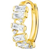 Thomas Sabo Dames-Enkel Oorbellen 925 Zilver Kleur Steen One Size Goud 32017893