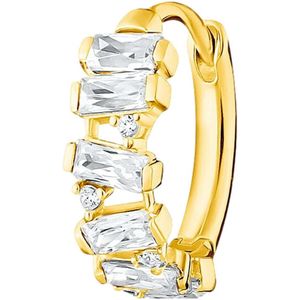 Thomas Sabo Dames-Enkel Oorbellen 925 Zilver Kleur Steen One Size Goud 32017893