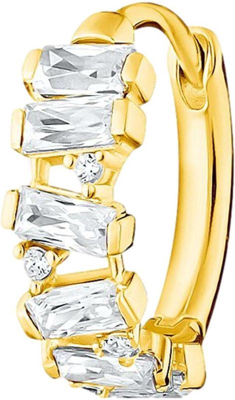 Thomas Sabo Dames-Enkel Oorbellen 925 Zilver Kleur Steen One Size Goud 32017893