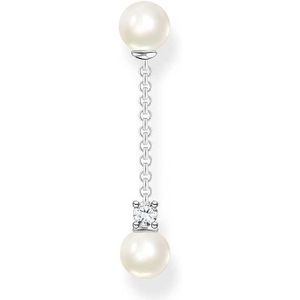 Thomas Sabo Dames-Enkel Oorbellen 925 Zilver Parel One Size 88477693