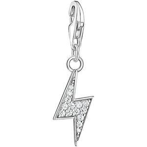 THOMAS SABO Sabo Damen Charm Anhänger Blitz 925er Sterlingsilber mit Zirkonia, 1881-051-14