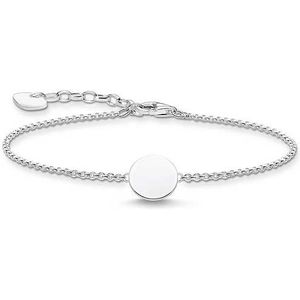 Thomas Sabo Damesarmband Armbandjes met munt in 925 sterling zilver, mt. 16cm-19cm, A2043-001-21-L19V