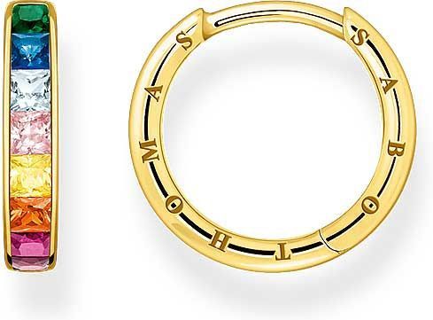 Thomas Sabo - Oorringen - 925er Zilver - Glassteen - Goud