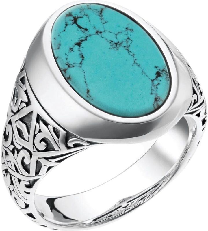 Thomas Sabo - Unisex Ring - Zilver - Zilver - Turquoise