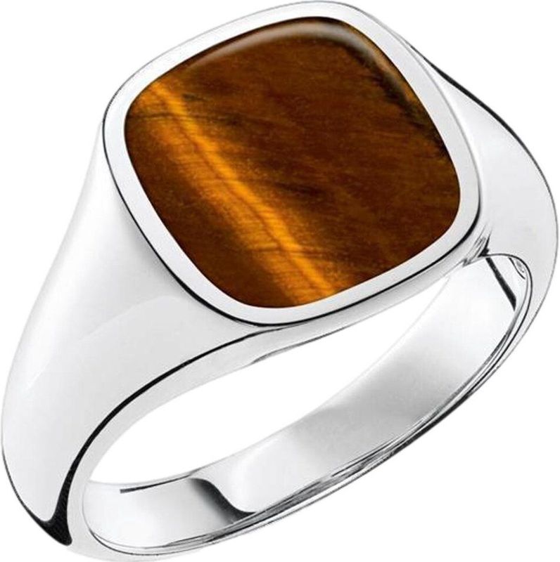 Thomas Sabo - TR2332-045-2 - Unisex Ring - Zilver - Edelsteen Bruin