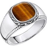 Thomas Sabo - Unisex Ring - Zilver - Zilver - Bruin Edelsteen