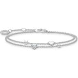 Thomas Sabo - A2057-051-14-L19V - Armband - Zilver - 925 Sterlingsilber - Met Harten en Witte Stenen