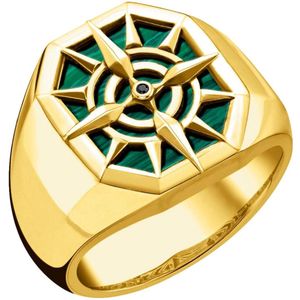 Thomas Sabo - Unisex Ring - Zilver - Zirconia - Groen