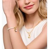 Thomas Sabo - A2129-430-14-L17v - Armband - Wit - 925er Zilver - Zoetwater Gekweekte Parel - Geel Goud Verguld