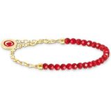 Thomas Sabo - Charm Club - Charm-armband - Geel Goud Verguld - 17 cm