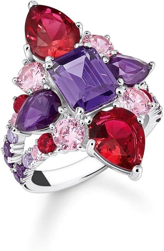 Thomas Sabo - Ring - Veelkleurig - Zilver - Zirkoon - 925/-