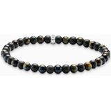Thomas Sabo - A2183-806-7 - Armband - Heren - Gerecycled Zilver - Tijgeroog - Gezwart