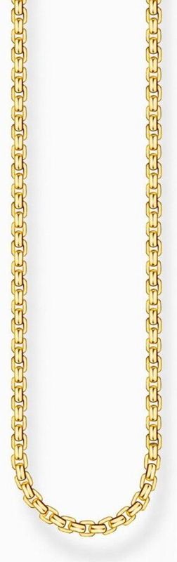 Thomas Sabo - Halsketting - Geel Goud Verguld - Gerecycled Zilver - 53 cm